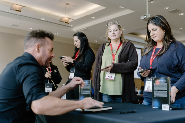 John at a Book Signing